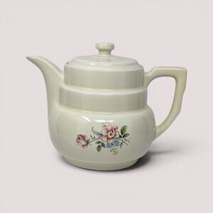 Mid Century Hall Rambling Rose Ceramic Coffee Pot